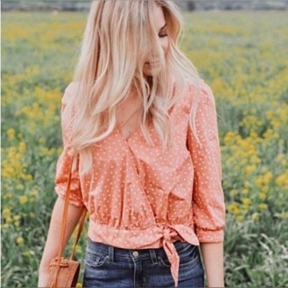MADEWELL Star wrapped top